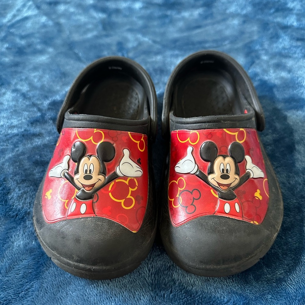 Mickey Mouse Kids Clogs - Red and Black